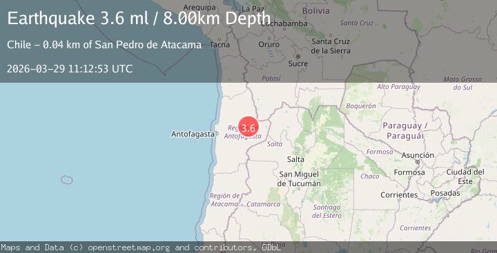 Map of ANTOFAGASTA, CHILE