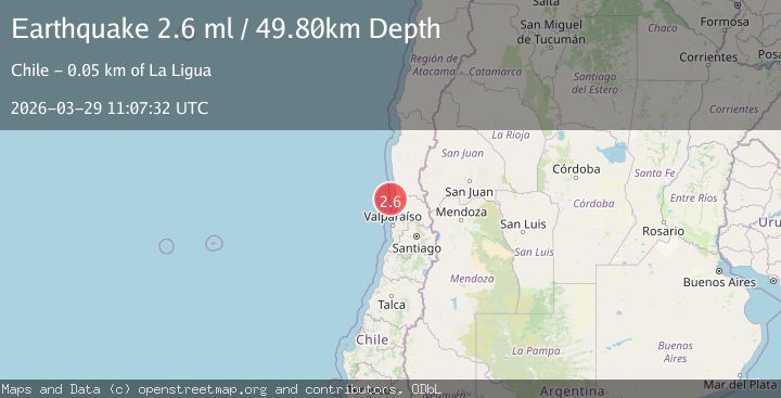 Map of OFFSHORE COQUIMBO, CHILE