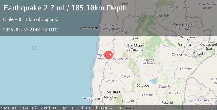 Map of ATACAMA, CHILE
