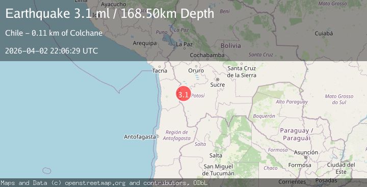 Map of POTOSI, BOLIVIA