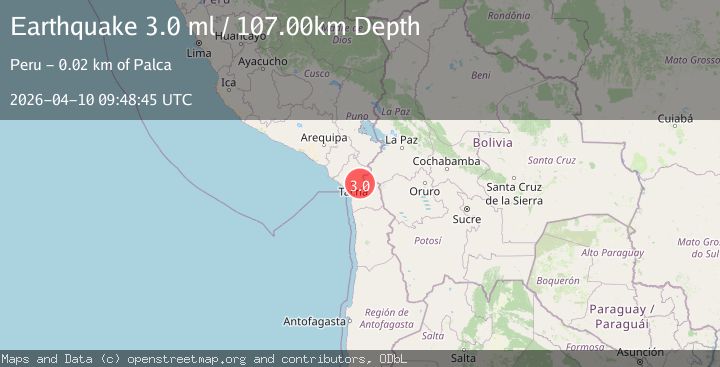 Map of SOUTHERN PERU