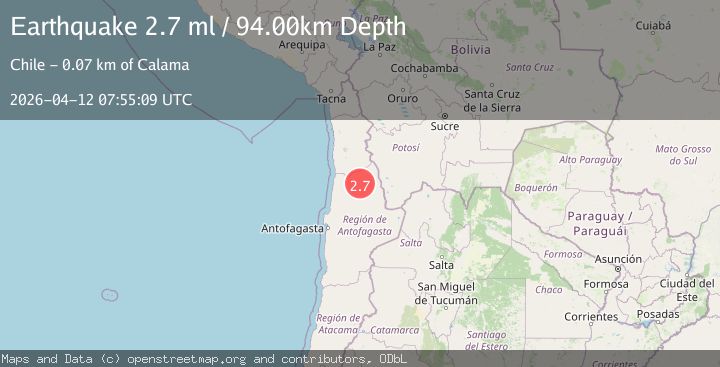 Map of ANTOFAGASTA, CHILE