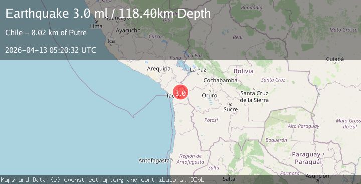 Map of TARAPACA, CHILE