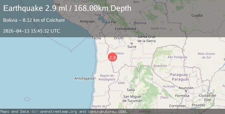 Map of POTOSI, BOLIVIA