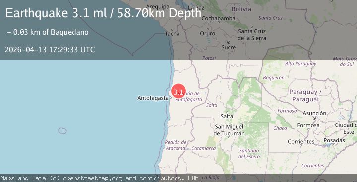 Map of ANTOFAGASTA, CHILE