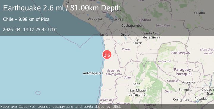 Map of TARAPACA, CHILE