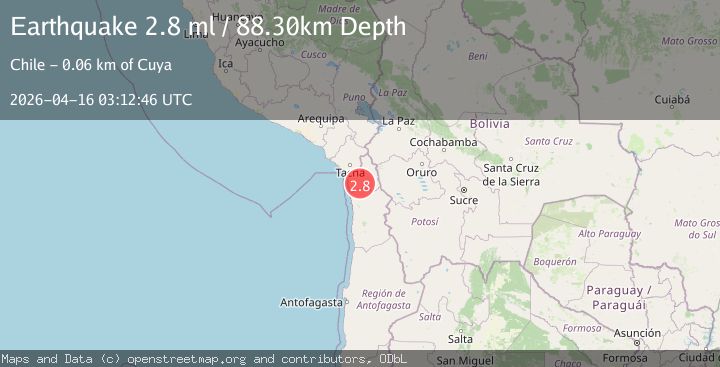 Map of TARAPACA, CHILE