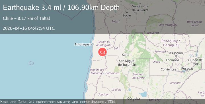 Map of ANTOFAGASTA, CHILE