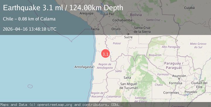 Map of ANTOFAGASTA, CHILE
