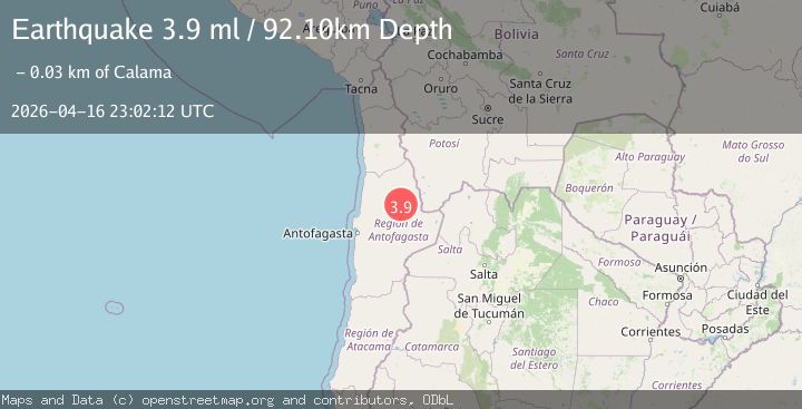 Map of ANTOFAGASTA, CHILE