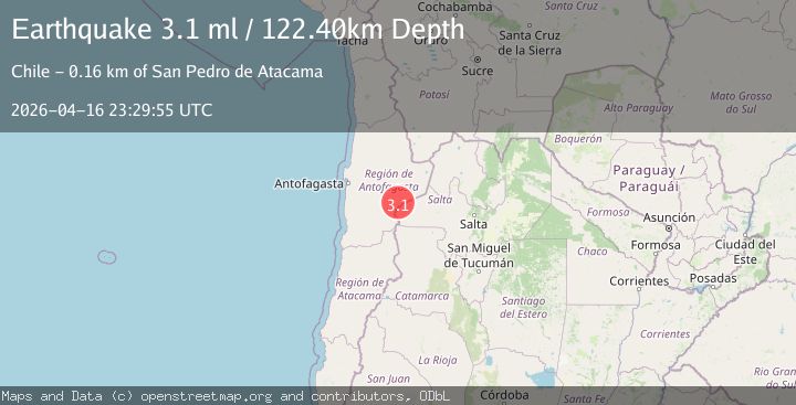 Map of ANTOFAGASTA, CHILE