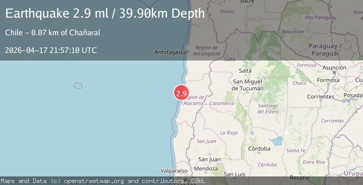 Map of OFFSHORE ATACAMA, CHILE
