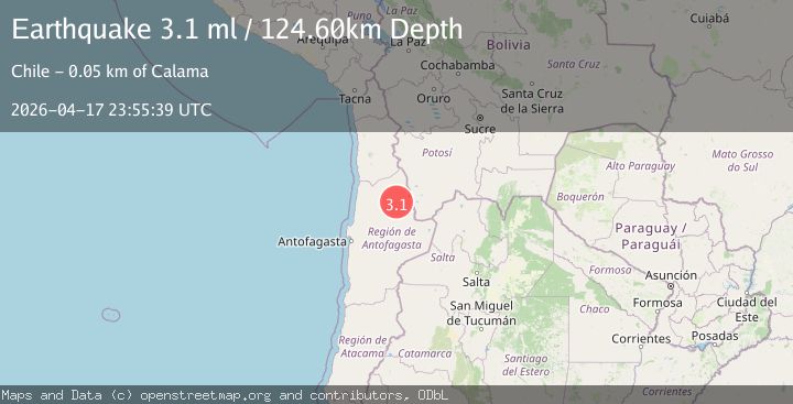 Map of ANTOFAGASTA, CHILE