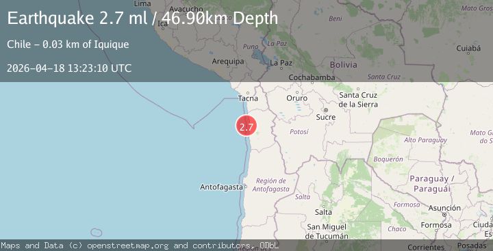 Map of OFFSHORE TARAPACA, CHILE