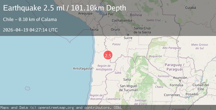 Map of ANTOFAGASTA, CHILE
