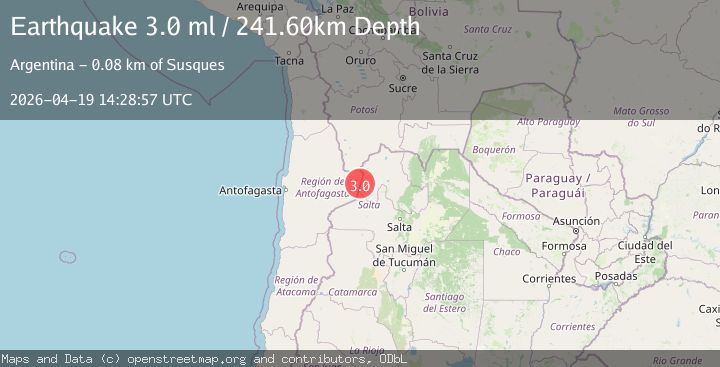 Map of JUJUY, ARGENTINA