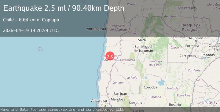 Map of ATACAMA, CHILE