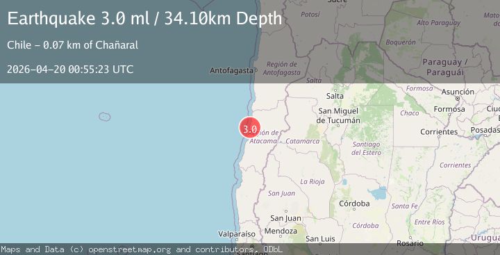 Map of ATACAMA, CHILE
