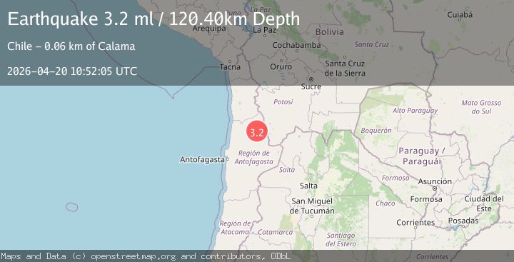 Map of ANTOFAGASTA, CHILE