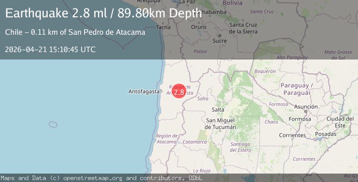 Map of ANTOFAGASTA, CHILE