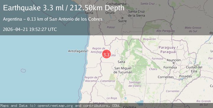 Map of ANTOFAGASTA, CHILE