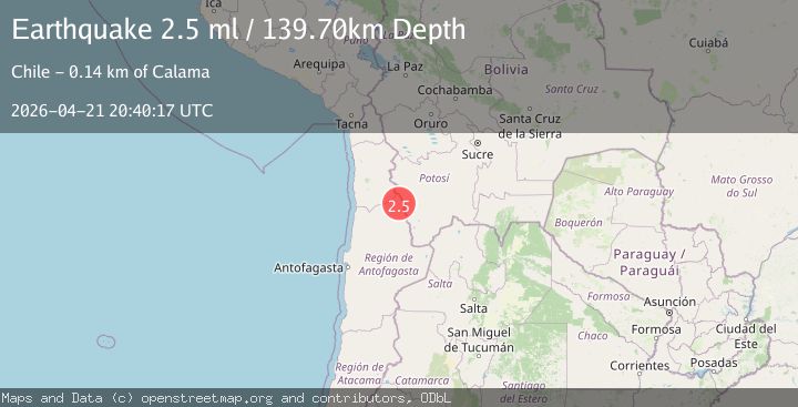 Map of ANTOFAGASTA, CHILE