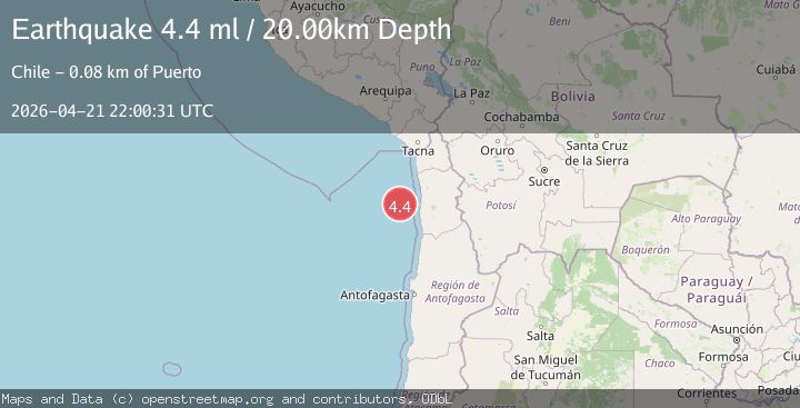 Map of OFFSHORE TARAPACA, CHILE