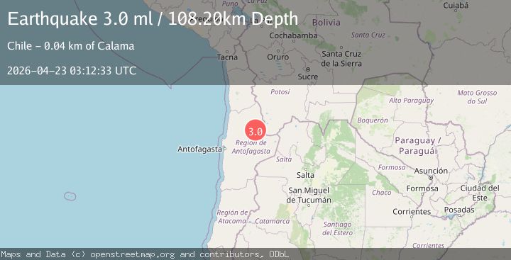 Map of ANTOFAGASTA, CHILE