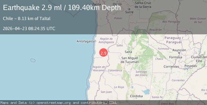 Map of ANTOFAGASTA, CHILE