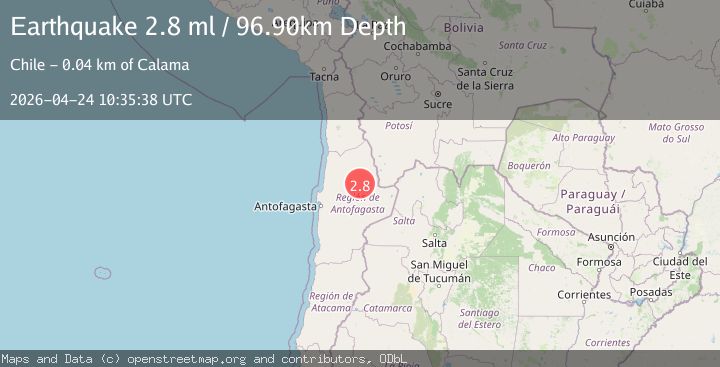 Map of ANTOFAGASTA, CHILE