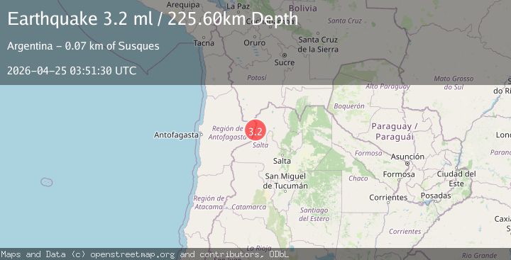 Map of JUJUY, ARGENTINA