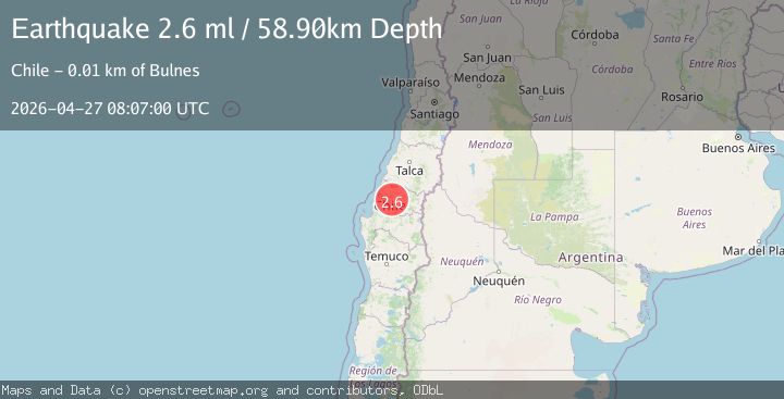 Map of BIO-BIO, CHILE
