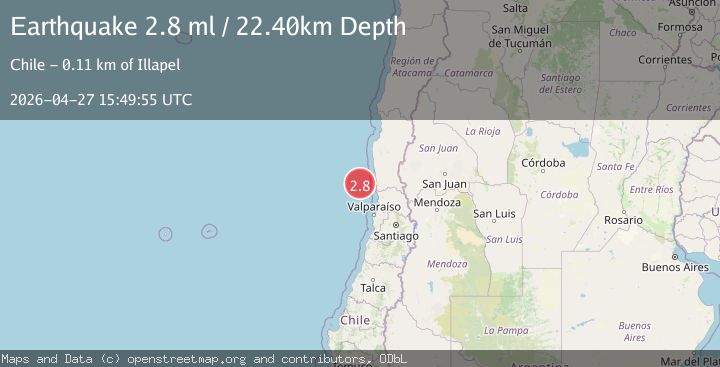 Map of OFFSHORE COQUIMBO, CHILE
