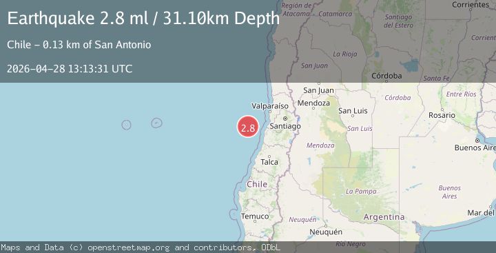 Map of OFFSHORE O'HIGGINS, CHILE