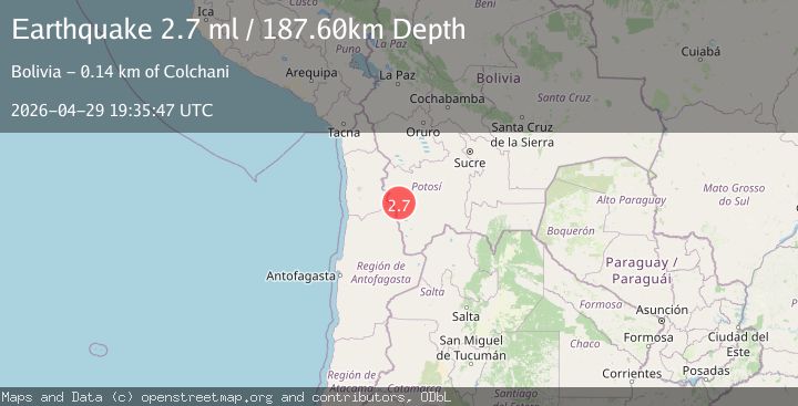Map of POTOSI, BOLIVIA