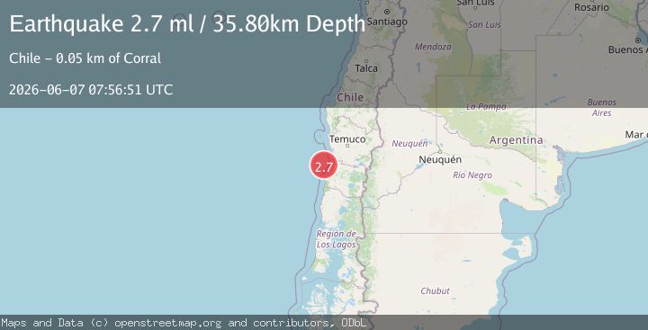 Map of OFFSHORE LOS LAGOS, CHILE