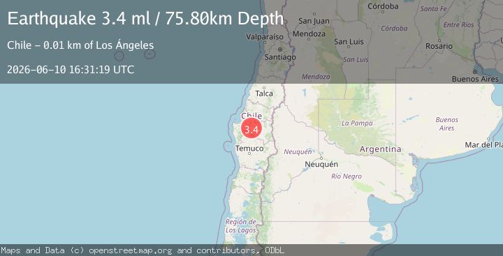 Map of BIO-BIO, CHILE