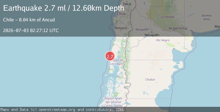 Map of OFFSHORE LOS LAGOS, CHILE