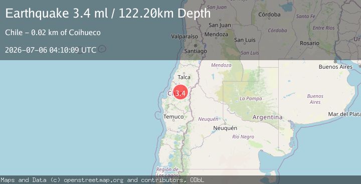 Map of BIO-BIO, CHILE