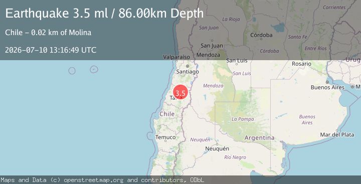 Map of MAULE, CHILE