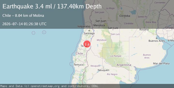 Map of MAULE, CHILE