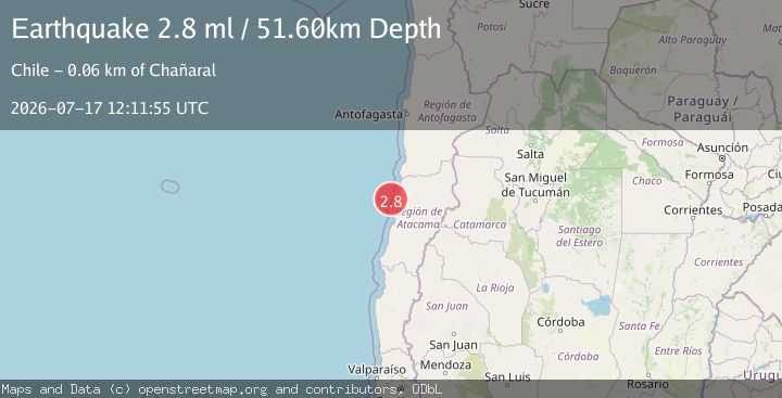 Map of OFFSHORE ATACAMA, CHILE