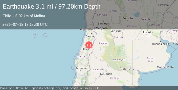 Map of MAULE, CHILE