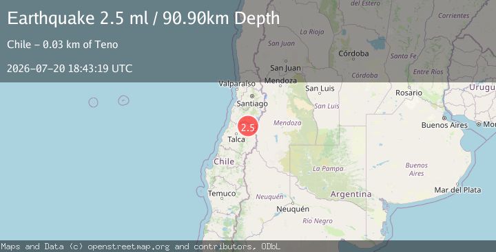 Map of MAULE, CHILE
