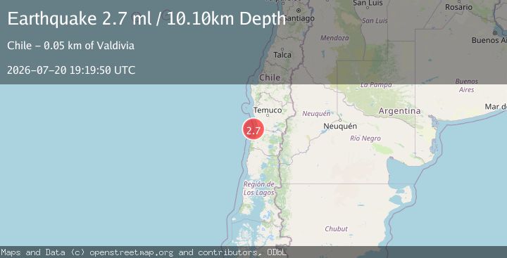 Map of OFFSHORE ARAUCANIA, CHILE