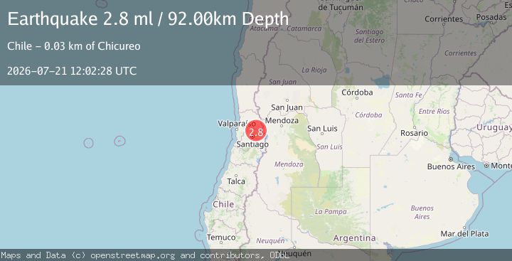 Map of REGION METROPOLITANA, CHILE