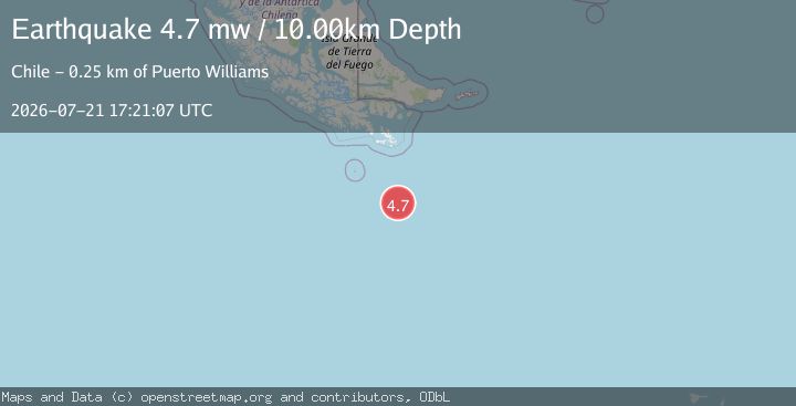 Map of DRAKE PASSAGE