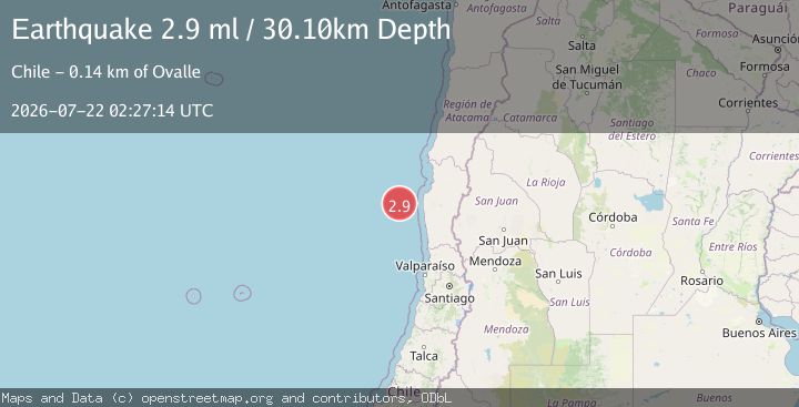 Map of OFFSHORE COQUIMBO, CHILE