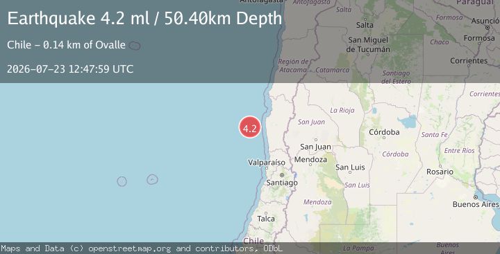 Map of OFFSHORE COQUIMBO, CHILE