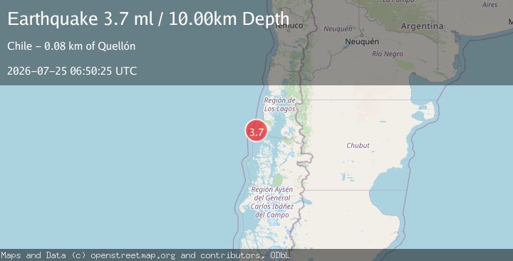 Map of OFFSHORE LOS LAGOS, CHILE
